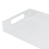 Maxbell Acrylic Tray Jewelry Rectangle Organization Makeup  30x20x5.5cm clear