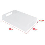 Maxbell Acrylic Tray Jewelry Rectangle Organization Makeup  30x20x5.5cm clear