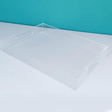 Maxbell Acrylic Tray Jewelry Rectangle Organization Makeup  40x60x5.5cm clear