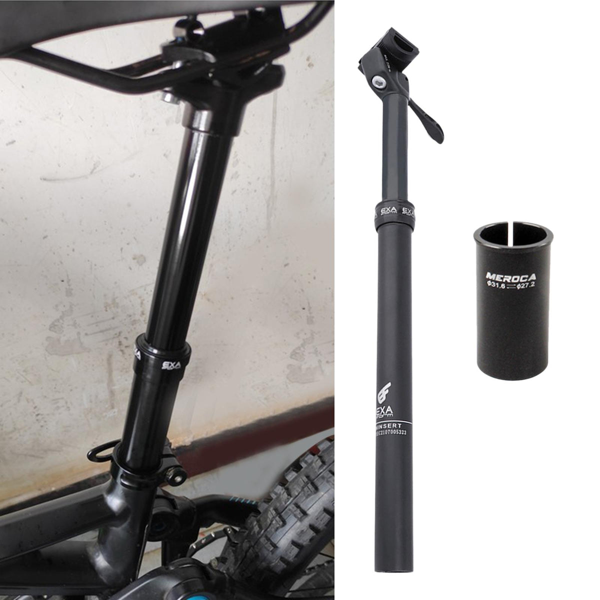 Maxbell Mountain Road Bike Dropper Seatpost Adjustable Seat Post 27.2mm  to 31.6mm