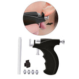 Maxbell Ear Piercing Tool Kit Stainless Steel Ears Piercer Machine Home Use Black