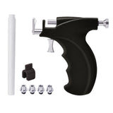 Maxbell Ear Piercing Tool Kit Stainless Steel Ears Piercer Machine Home Use Black