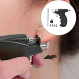 Maxbell Ear Piercing Tool Kit Stainless Steel Ears Piercer Machine Home Use Black