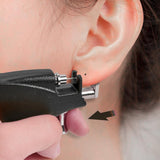 Maxbell Ear Piercing Tool Kit Stainless Steel Ears Piercer Machine Home Use Black