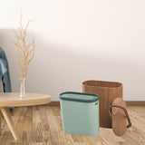 Maxbell Wooden Oval Waste Bins  with Lid 9L Garbage for Kitchen Toilet Burlywood