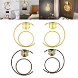 Maxbell Iron Wall Sconce Light Butterfly Lamp Light Home Corridor for Home Decor Black Left