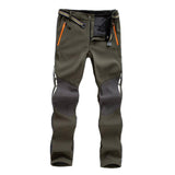 Maxbell Trousers Water Resistant Lined Fleece Cycling Pants for Men Army Green XL