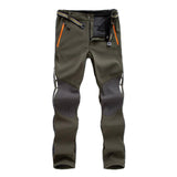 Maxbell Trousers Water Resistant Lined Fleece Cycling Pants for Men Army Green XL