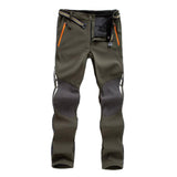 Maxbell Trousers Water Resistant Lined Fleece Cycling Pants for Men Army Green XL