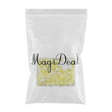 Maxbell 210Pc 5mm Candy Color Dreadlock Beads Cuffs Hair Braid Rings  Yellow