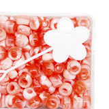 Maxbell 210Pc 5mm Candy Color Dreadlock Beads Cuffs Hair Braid Rings  Red