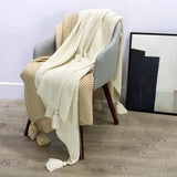 Maxbell Soft Blanket Comfortable Air Conditioning Blankets Beige 130x170cm