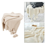 Maxbell Soft Blanket Comfortable Air Conditioning Blankets Beige 130x170cm