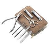 Maxbell 8pcs Manicure Set Nails Cutter Tools Nail Scissors for Nail Care Men Women A