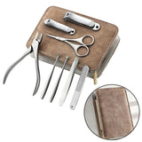 Maxbell 8pcs Manicure Set Nails Cutter Tools Nail Scissors for Nail Care Men Women A