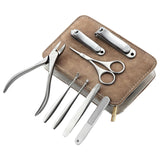 Maxbell 8pcs Manicure Set Nails Cutter Tools Nail Scissors for Nail Care Men Women A