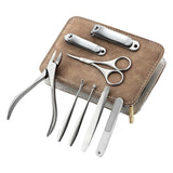 Maxbell 8pcs Manicure Set Nails Cutter Tools Nail Scissors for Nail Care Men Women A