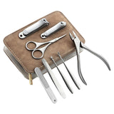 Maxbell 8pcs Manicure Set Nails Cutter Tools Nail Scissors for Nail Care Men Women A