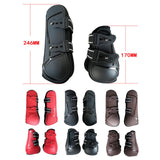 Maxbell 1 Pair Horse Tendon Boots Jumping Guards Protection Brown Front Leg L