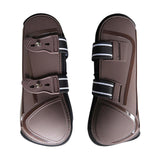 Maxbell 1 Pair Horse Tendon Boots Jumping Guards Protection Brown Front Leg L