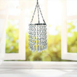 Maxbell Chandelier Easy to Fit Ceiling Light Shade Modern Crystal Pendant 100x350mm