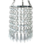 Maxbell Chandelier Easy to Fit Ceiling Light Shade Modern Crystal Pendant 100x350mm