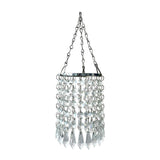 Maxbell Chandelier Easy to Fit Ceiling Light Shade Modern Crystal Pendant 100x350mm