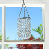 Maxbell Chandelier Easy to Fit Ceiling Light Shade Modern Crystal Pendant 100x350mm