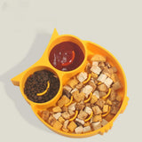 Maxbell Slow Feeder Dog Bowl Interactive Slow Down Feeding Pet Bloat Stop Yellow