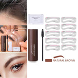 Maxbell Eyebrow Stamp Shaping Waterproof Makeup Set Definer One Step natural brown