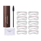 Maxbell Eyebrow Stamp Shaping Waterproof Makeup Set Definer One Step natural brown
