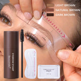 Maxbell Eyebrow Stamp Shaping Waterproof Makeup Set Definer One Step natural brown