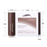 Maxbell Eyebrow Stamp Shaping Waterproof Makeup Set Definer One Step natural brown