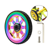 Maxbell Ultralight Aluminum Alloy Easy Wheel for Brompton Folding Bike with Bolt Colorful