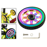 Maxbell Ultralight Aluminum Alloy Easy Wheel for Brompton Folding Bike with Bolt Colorful