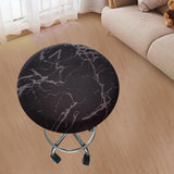 Maxbell Stretch Round Bar Stool Cover Elastic Barstool Chair Seat Cover Printed E
