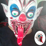 Maxbell Horror Latex Mask Costume Scary for Halloween Theatrical Performances Men