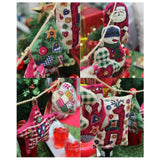 Maxbell Christmas Printing Pattern Cloth 25cm Cotton Linen Fabric Sewing DIY Crafts