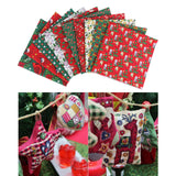 Maxbell Christmas Printing Pattern Cloth 25cm Cotton Linen Fabric Sewing DIY Crafts