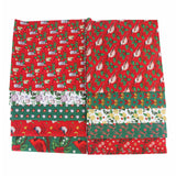 Maxbell Christmas Printing Pattern Cloth 25cm Cotton Linen Fabric Sewing DIY Crafts