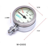 Maxbell Scuba Dive Brass Pressure Gauge Dual Readings With luminous