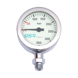 Maxbell Scuba Dive Brass Pressure Gauge Dual Readings With luminous
