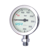 Maxbell Scuba Dive Brass Pressure Gauge Dual Readings With luminous