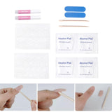 Maxbell Fake Nails Stickers Kit Press On Double-Sided DIY Tips for Manicure  10-Pack