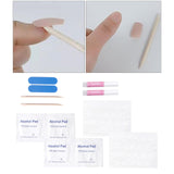 Maxbell Fake Nails Stickers Kit Press On Double-Sided DIY Tips for Manicure  10-Pack