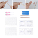 Maxbell Fake Nails Stickers Kit Press On Double-Sided DIY Tips for Manicure  10-Pack