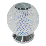 Maxbell Glass Ball Night Light Dimmable Bedroom Lamp Nursery Lights Silver