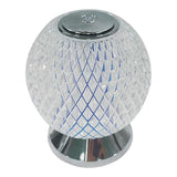 Maxbell Glass Ball Night Light Dimmable Bedroom Lamp Nursery Lights Silver