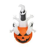 Maxbell Inflatable Ghost Pumpkin Yard with LED Lights for Party Home Holiday Outdoor