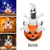 Maxbell Inflatable Ghost Pumpkin Yard with LED Lights for Party Home Holiday Outdoor